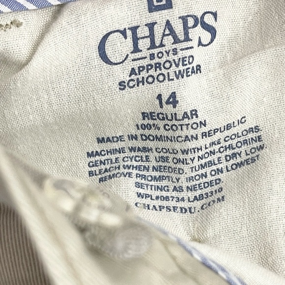 Classic Chaps boys light tan khakis! - Picture 6 of 7